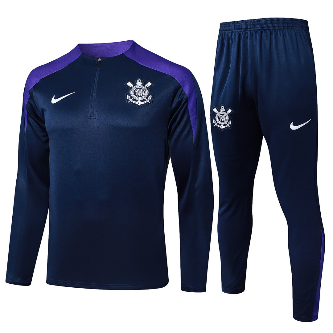24/25 Corinthians Half-Zip Men's Training Kit Royal Blue