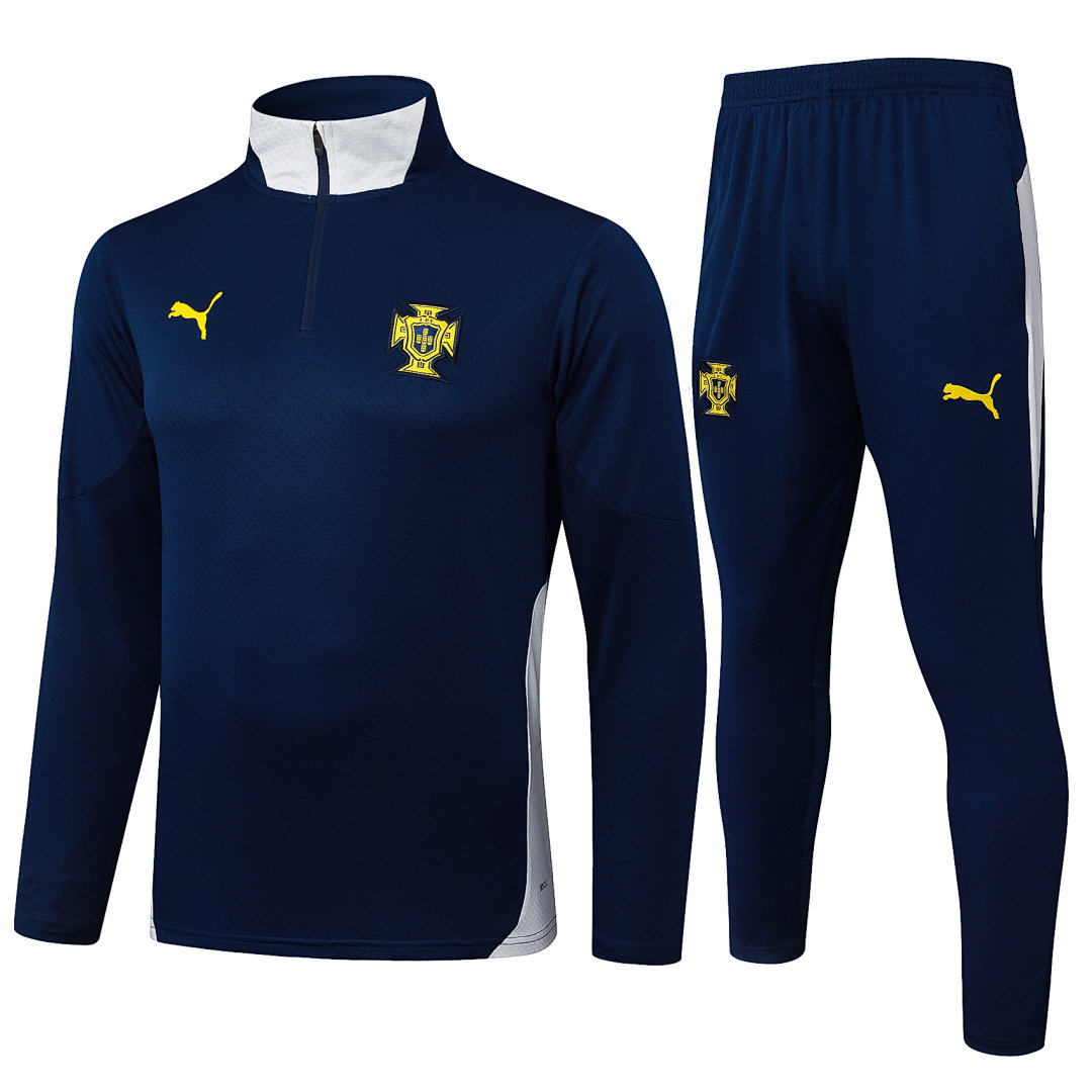 24/25 Portugal Half-Zip Men's Training Kit Royal Blue