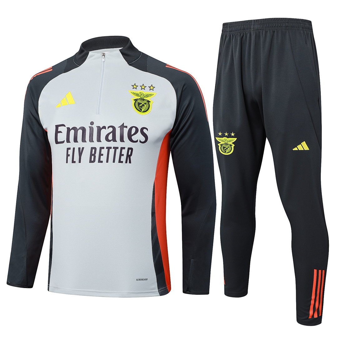 24/25 S.L. Benfica Half-Zip Men's Training Kit Gray