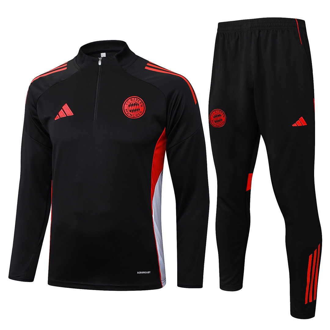 25/26 Bayern Munich Half-Zip Men's Training Kit Black