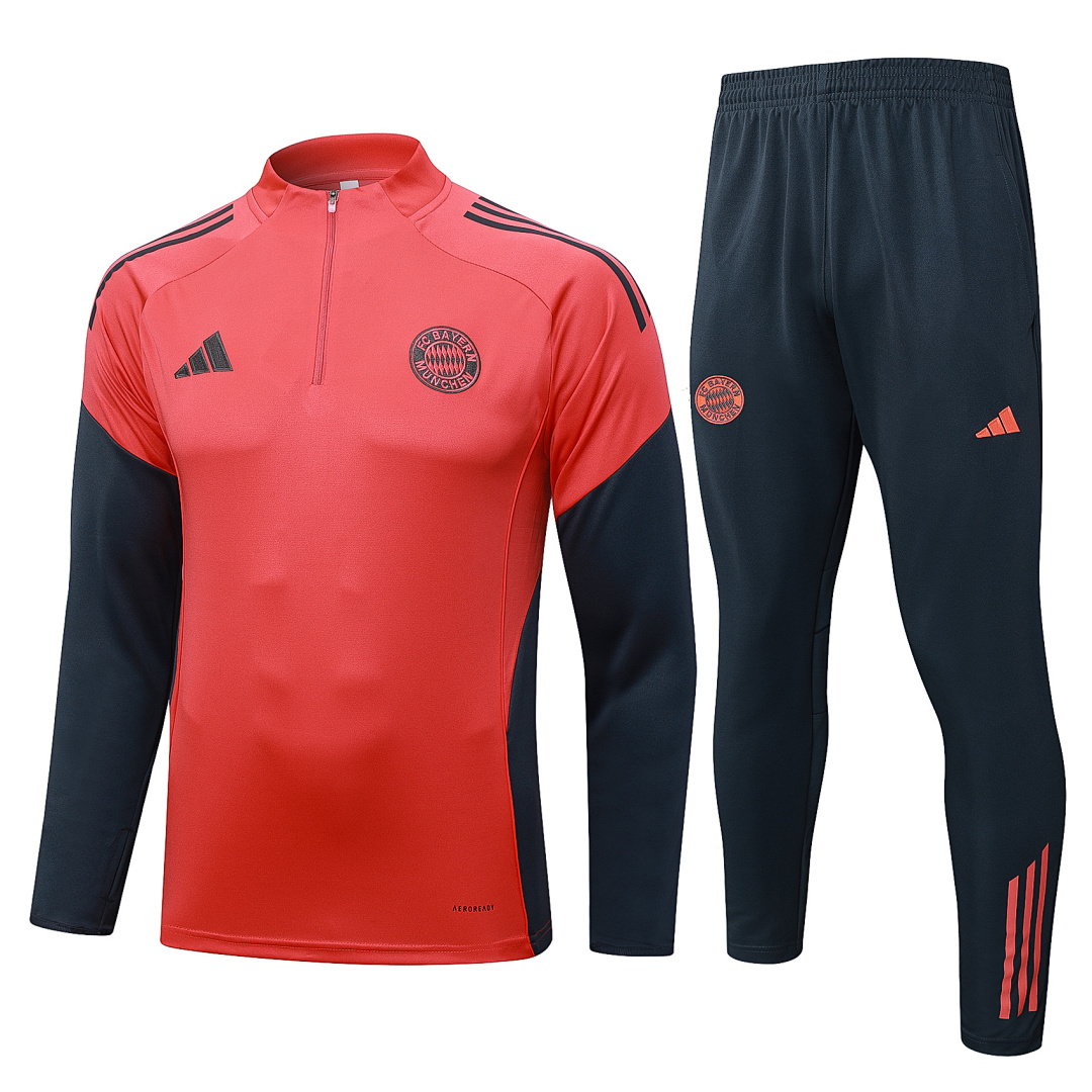 25/26 Bayern Munich Half-Zip Men's Training Kit Orange