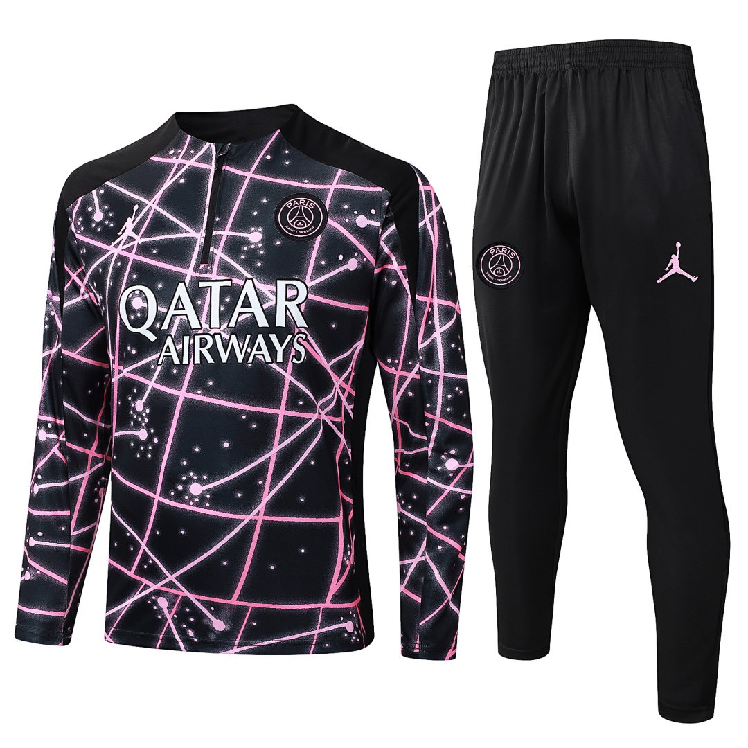 25/26 Jordan PSG Half-Zip Men's Training Kit Black Starry Print