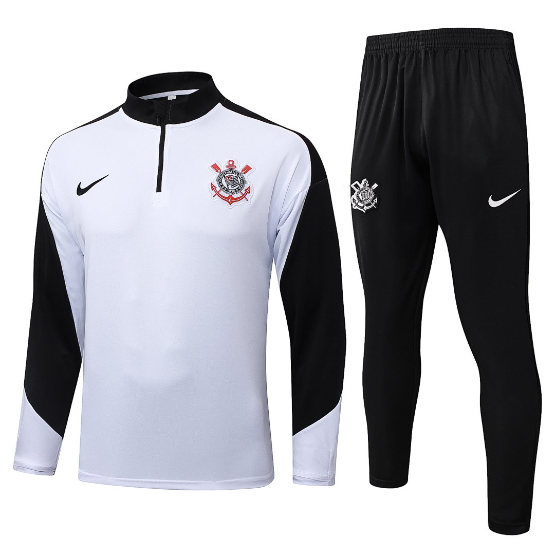 25/26 Corinthians Half-Zip Men's Training Kit White