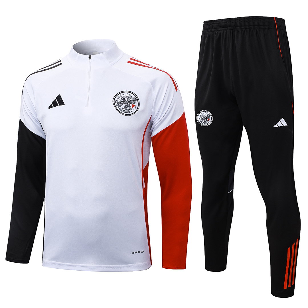 25/26 AFC Ajax Half-Zip Men's Training Kit White