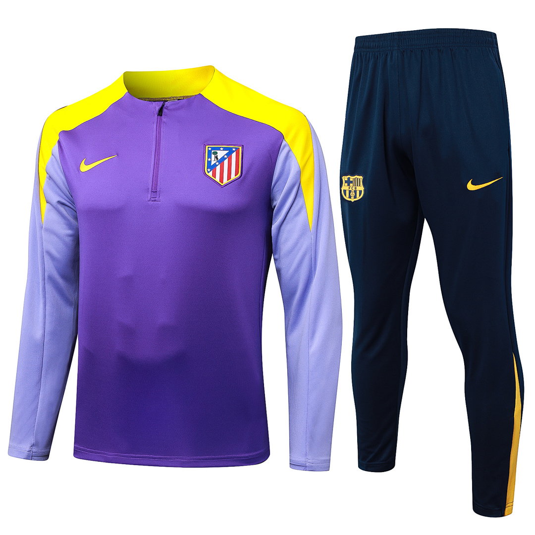 25/26 Atletico Madrid Half-Zip Men's Training Kit Purple