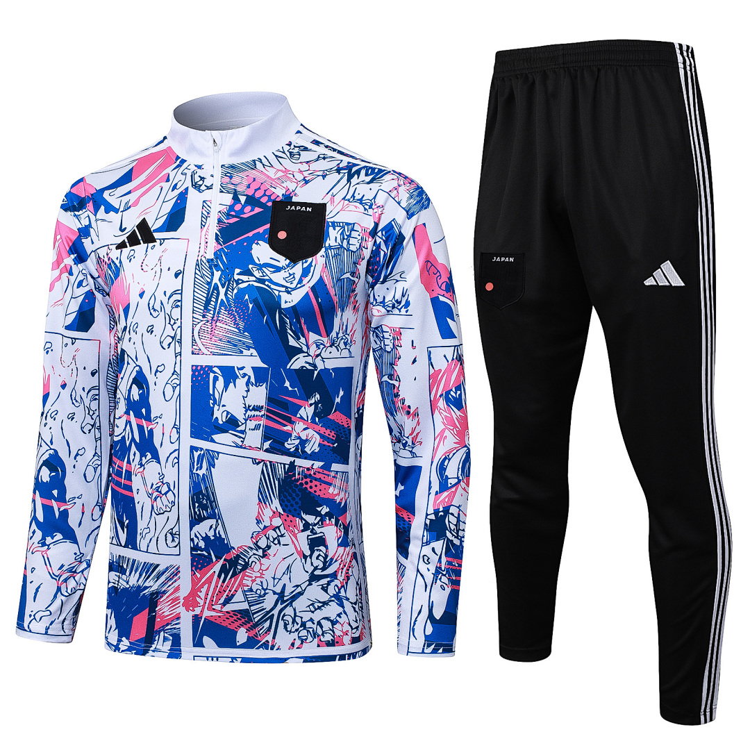 25/26 Japan Half-Zip Men's Training Kit Colorful Print