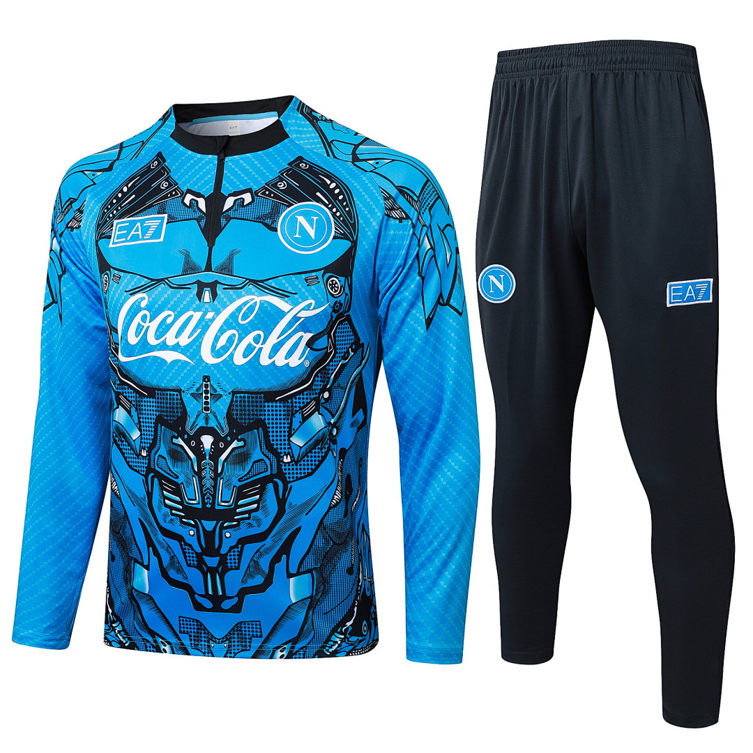 25/26 Napoli Half-Zip Men's Training Kit Blue Print