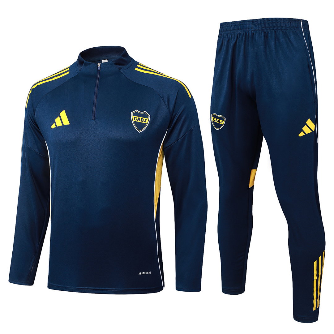 25/26 Boca Juniors Half-Zip Men's Training Kit Royal Blue