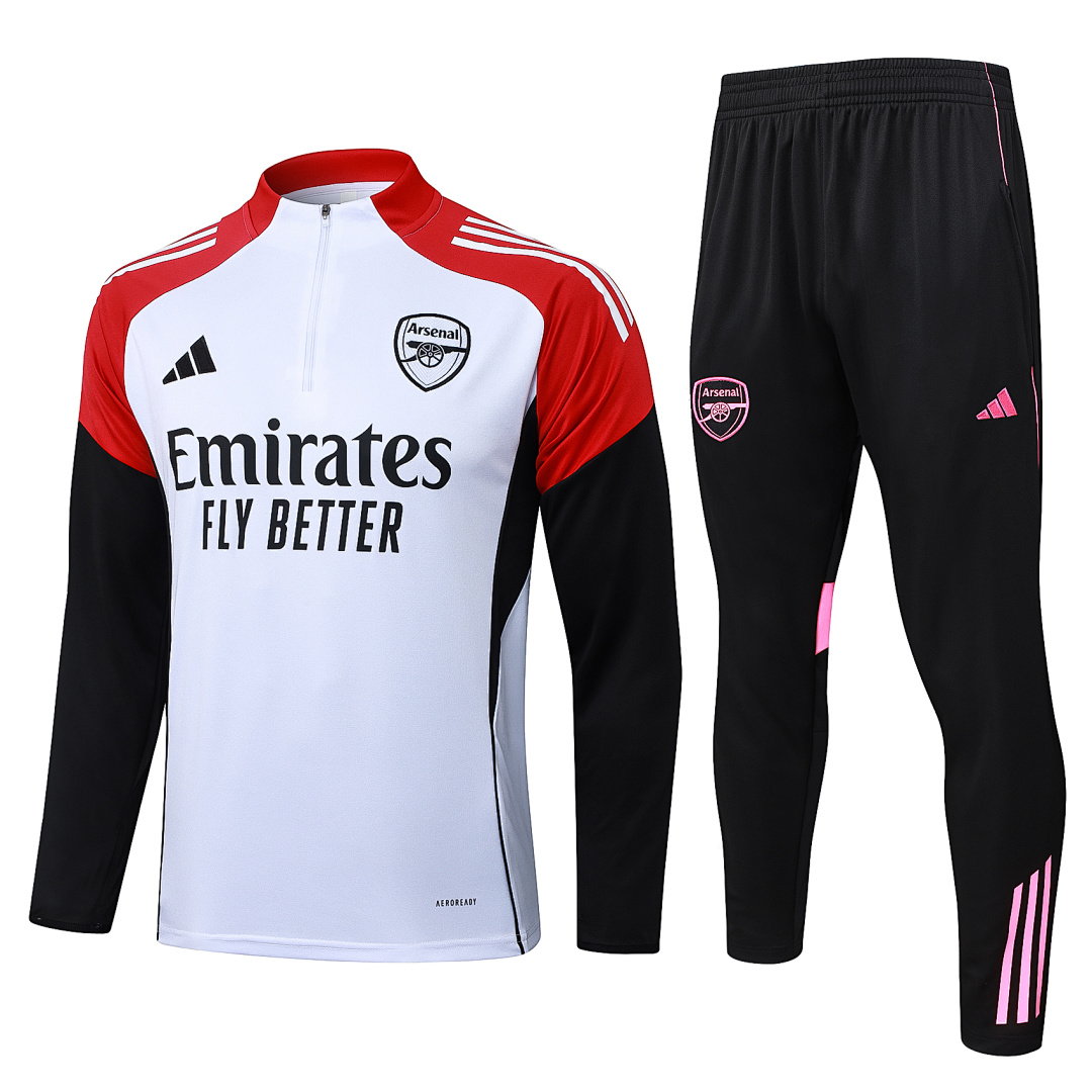 25/26 Arsenal Half-Zip Men's Training Kit White