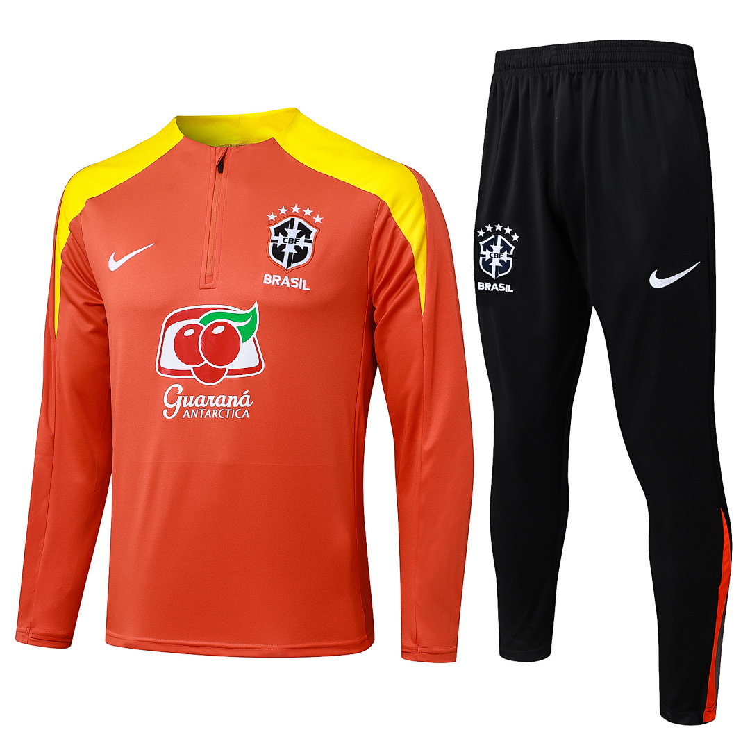 25/26 Brazil Half-Zip Men's Training Kit Orange