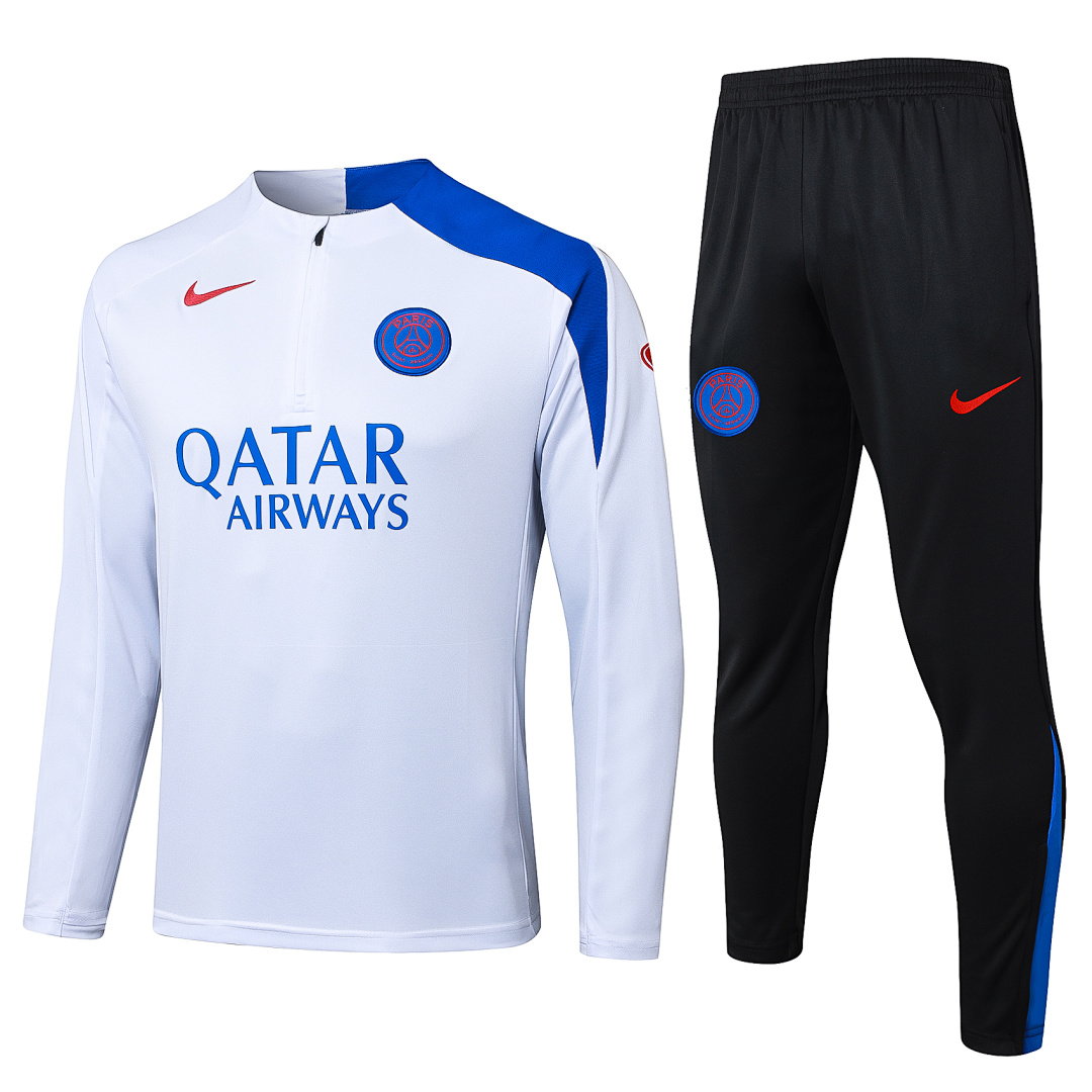 25/26 PSG Half-Zip Men's Training Kit White T90
