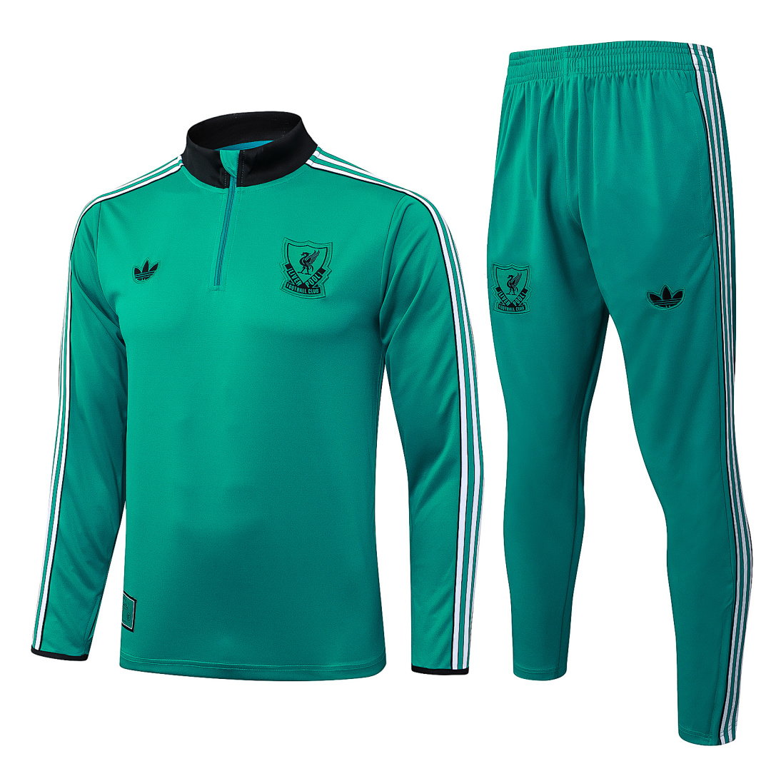 25/26 Liverpool Half-Zip Men's Training Kit Green