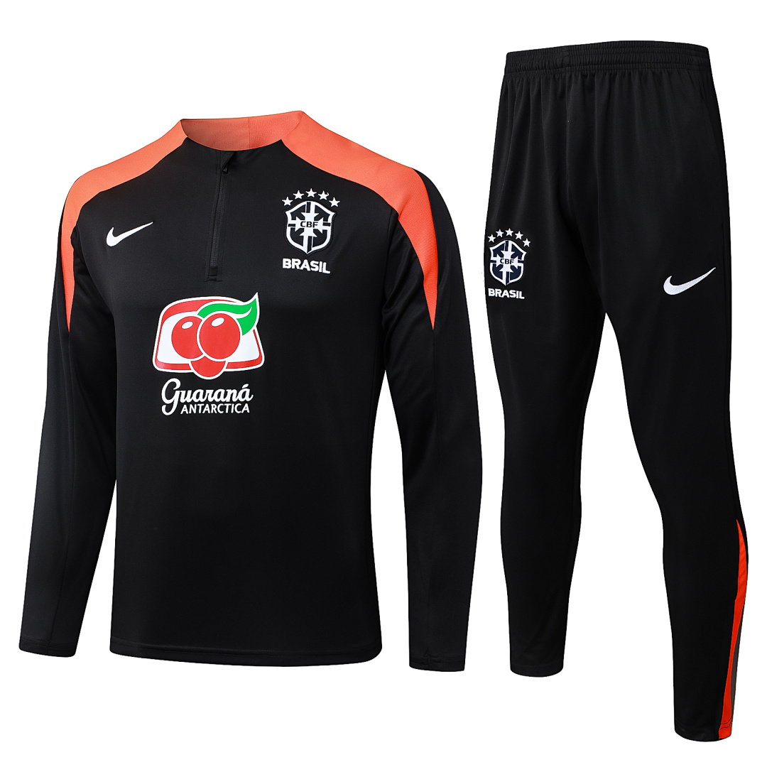 25/26 Brazil Half-Zip Men's Training Kit Black