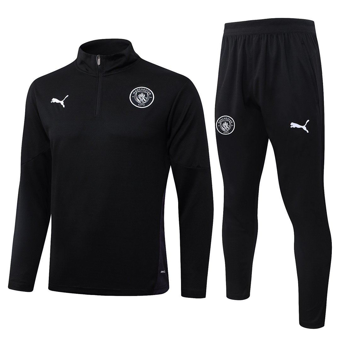 25/26 Manchester City Half-Zip Men's Training Kit Black