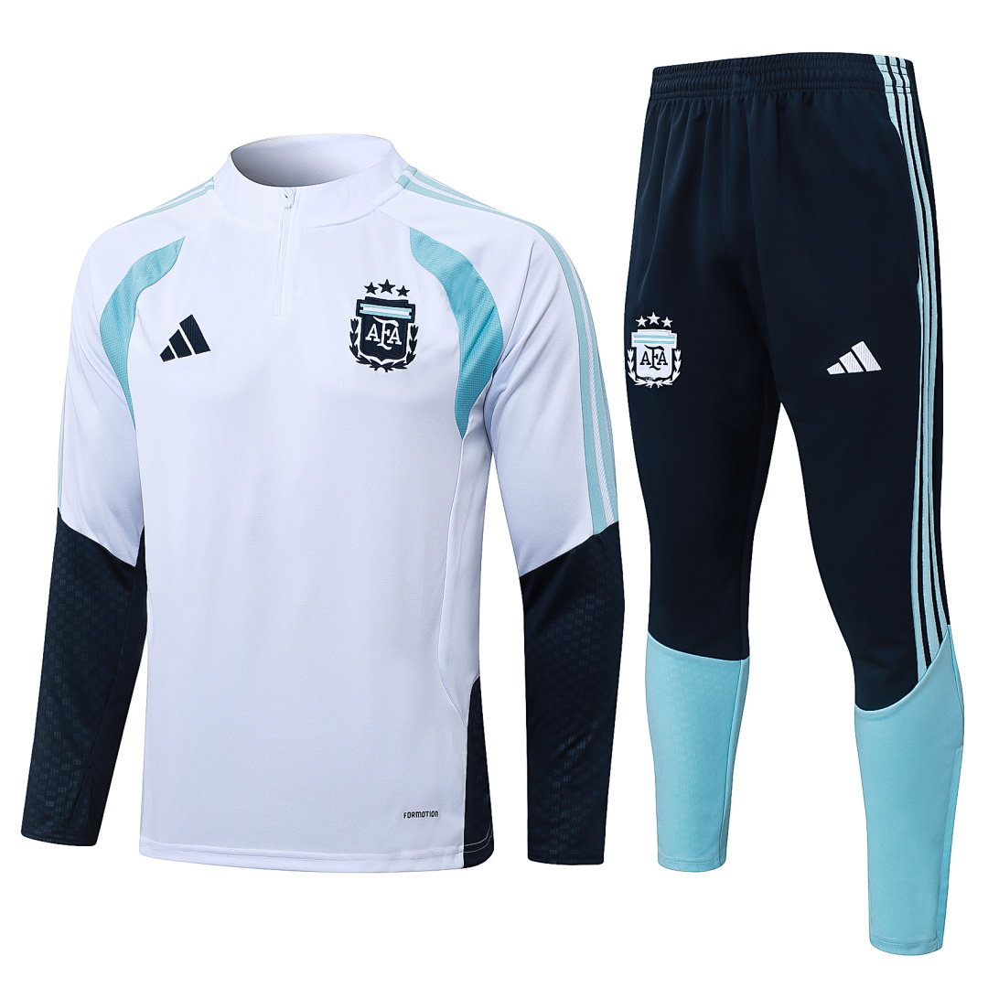 26/27 Argentina Half-Zip Men's Training Kit White