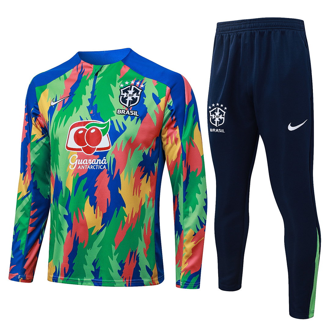 25/26 Brazil Half-Zip Men's Training Kit Camo
