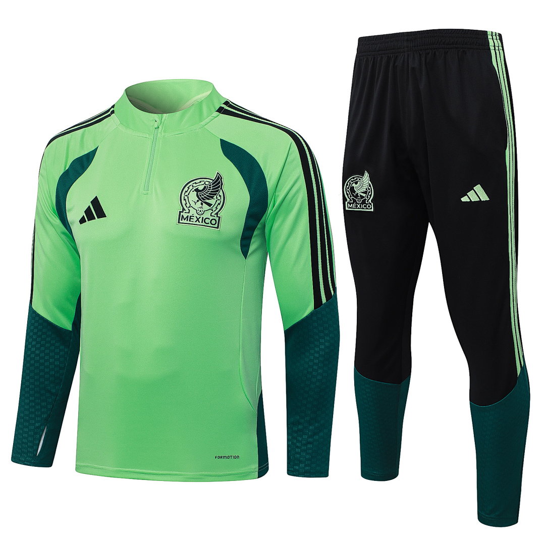 25/26 Mexico Half-Zip Men's Training Kit Green