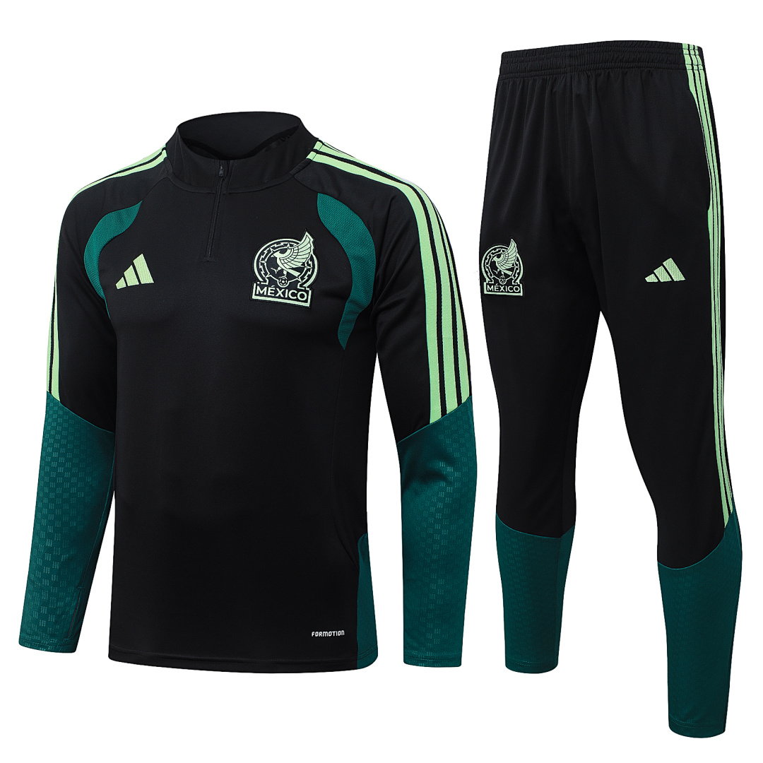25/26 Mexico Half-Zip Men's Training Kit Black