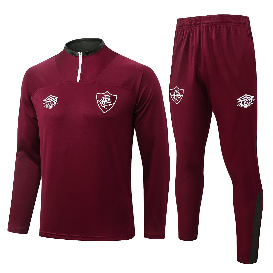 25/26 Fluminense Half-Zip Men's Training Kit Burgundy
