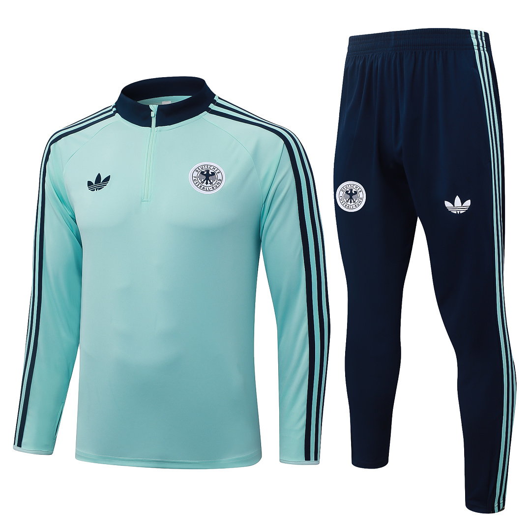 26/27 Germany Half-Zip Men's Training Kit Light Green