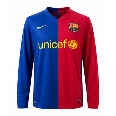 Retro long sleeves Barcelona 08/09 Champions League home