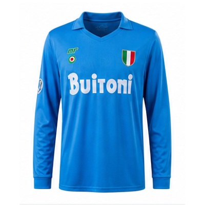 Retro Long Sleeve Napoli 87/88 Home