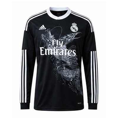 Real Madrid 2014/15 Second Away Long Sleeve Retro Jersey