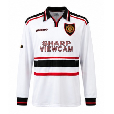 M-U 1998/99 Away Long Sleeve Retro Jersey