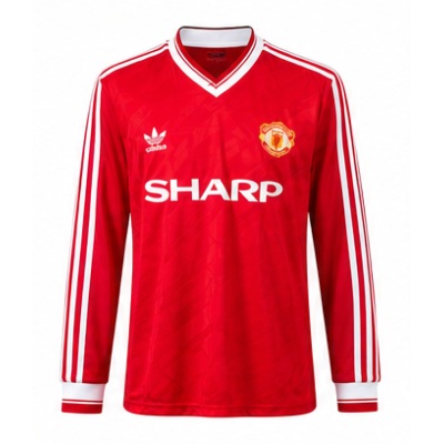 M-U 1986/88 Second Away Long Sleeve Retro Jersey