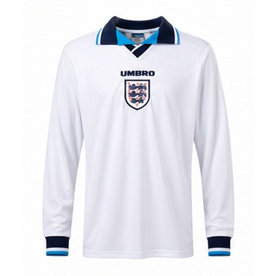 England 1996 Home Long Sleeve Retro Jersey