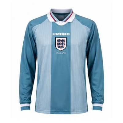 England 1996 Away Long Sleeve Retro Jersey