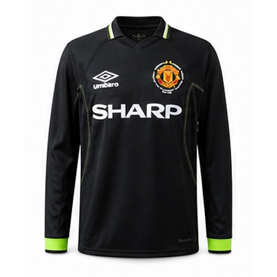 M-U 98/99 2nd Away (Champions League Edition) Long Sleeve Retro Jersey