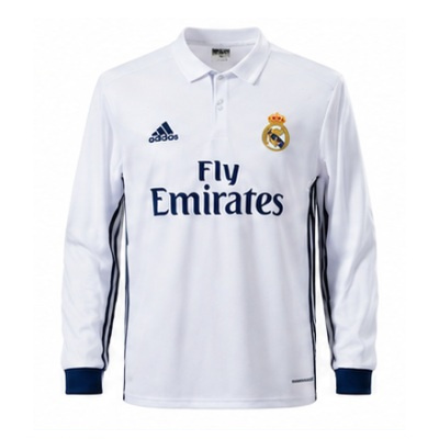 Real Madrid 16/17 Home Long Sleeve Retro Jersey