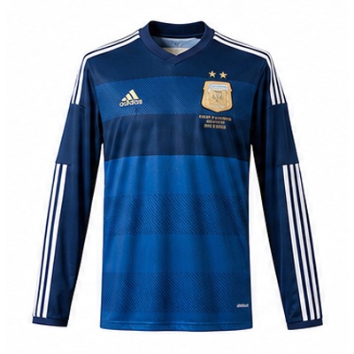 Argentina 2014 Away Long Sleeve Retro Jersey