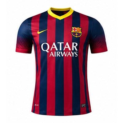 Barcelona 13/14 Home Player Version Retro Jersey