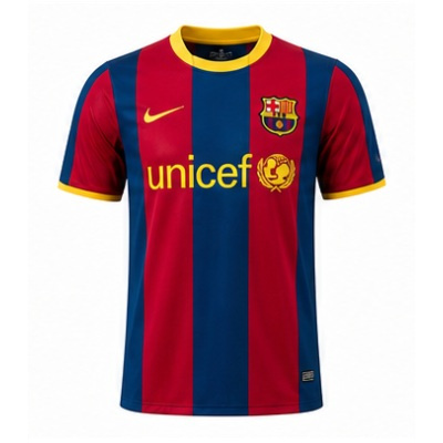 Barcelona 10/11 Home Long Sleeve Player Version Retro Jersey