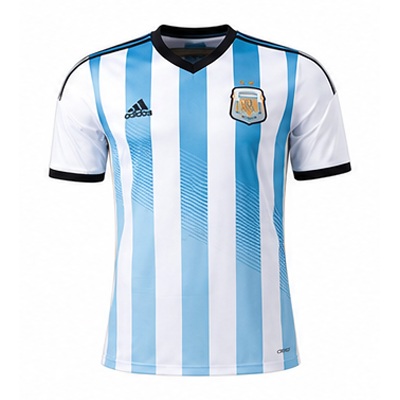 Argentina 2014 Home Player Version Retro Jersey