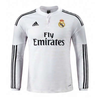 Real Madrid 14/15 Home Long Sleeve Player Version Retro Jersey