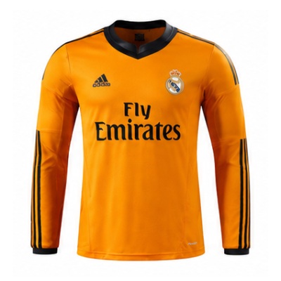 Real Madrid 13/14 Third Away Long Sleeve Player Version Retro Jersey