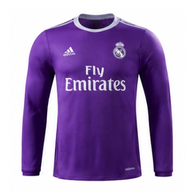 Real Madrid 16/17 Away Long Sleeve Player Version Retro Jersey