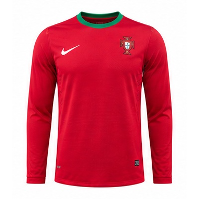 Portugal 2012 Home Long Sleeve Player Version Retro Jersey