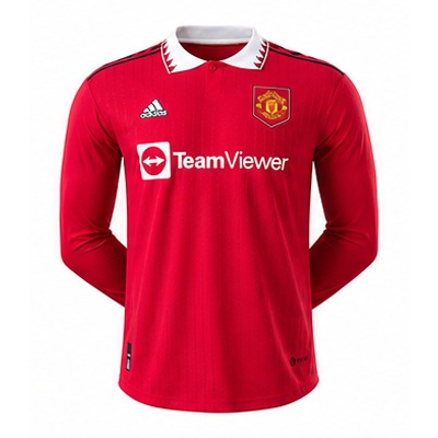 M-U 22/23 Home Long Sleeve Player Version Retro Jersey