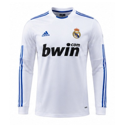Real Madrid 10/11 Home Long Sleeve Player Version Retro Jersey