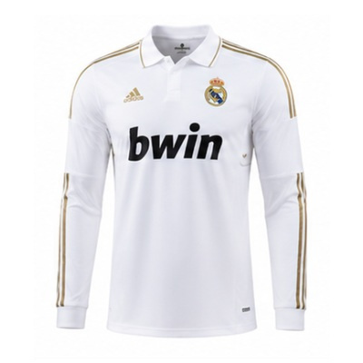 Real Madrid 11/12 Home Long Sleeve Player Version Retro Jersey