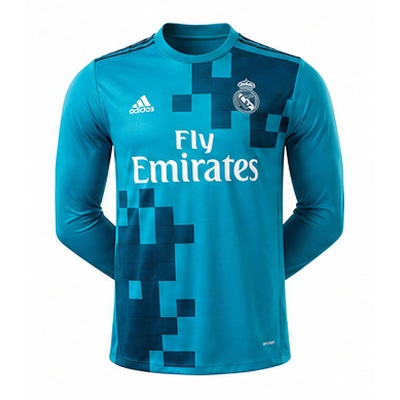 Real Madrid 17/18 Third Away Long Sleeve Player Version Retro Jersey