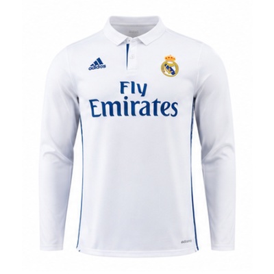 Real Madrid 16/17 Home Long Sleeve Player Version Retro Jersey