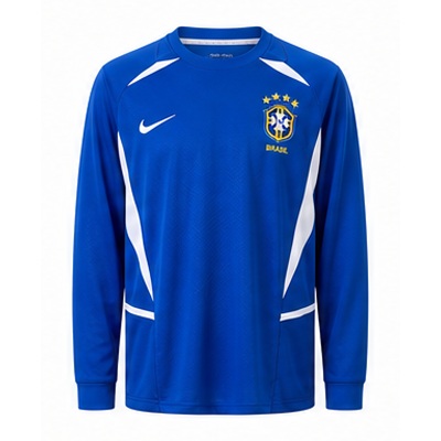 Brazil 2002 Away Long Sleeve Retro Jersey
