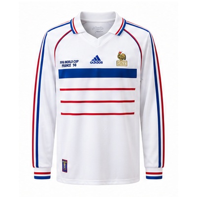 France 1998 Away Long Sleeve Retro Jersey