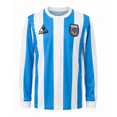 Argentina 1986 Home Long Sleeve Retro Jersey