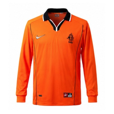 Netherlands 1998 Home Long Sleeve Retro Jersey